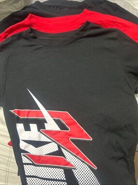 Nike Black Tee with Red and White Graphic( 4 Tshirt )